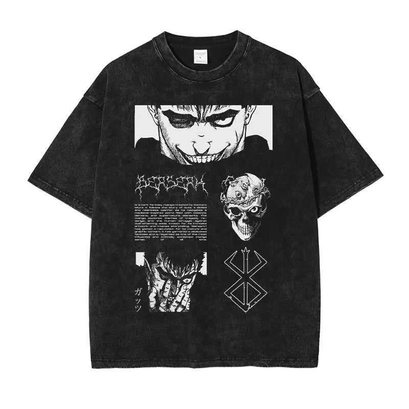 Grunge Anime Berserk T-Shirts