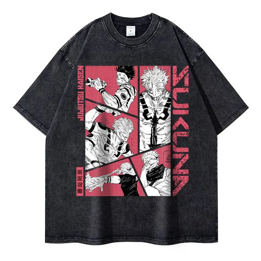 Grunge Anime Jujutsu Kaisen T-Shirts