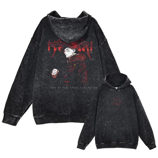 Grunge Anime Jujutsu Kaisen Hoodies