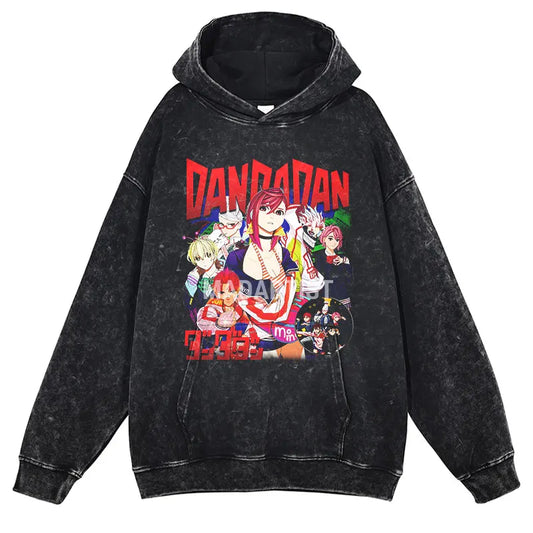 Grunge Anime Dandadan Hoodies