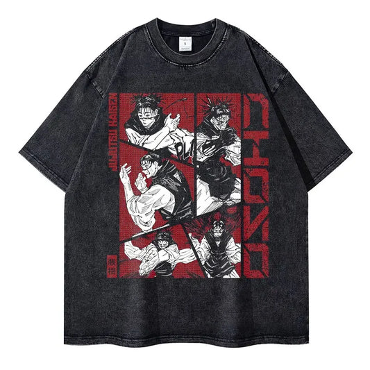 Grunge Anime Jujutsu Kaisen T-Shirts