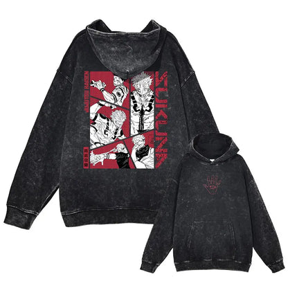 Grunge Anime Jujutsu Kaisen Hoodies