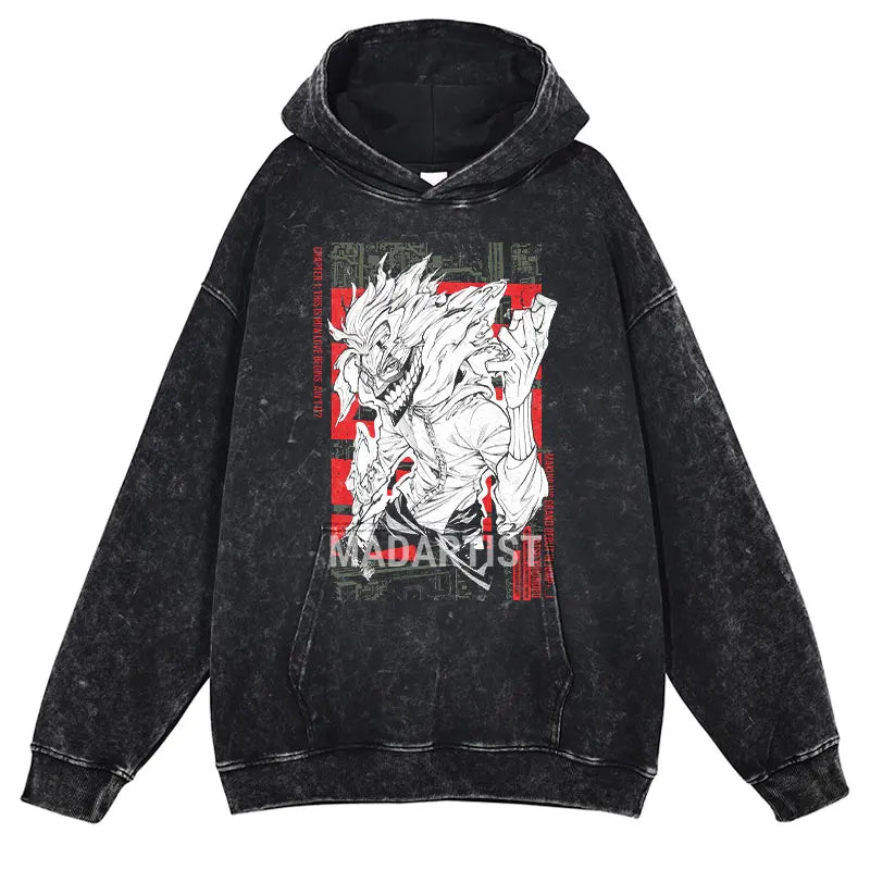 Grunge Anime Dandadan Hoodies