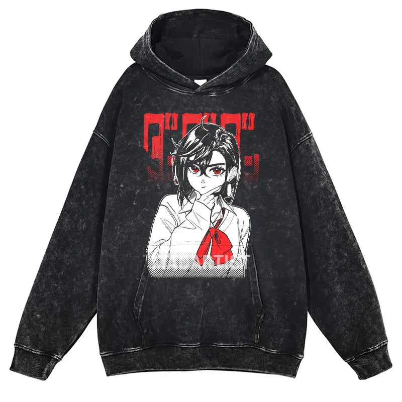 Grunge Anime Dandadan Hoodies