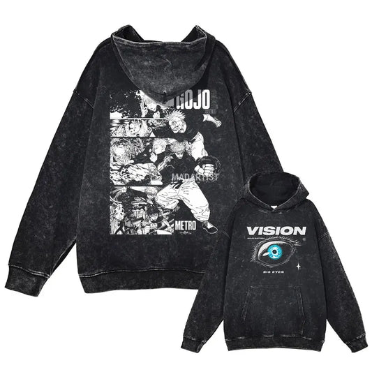 Grunge Anime Jujutsu Kaisen Hoodies