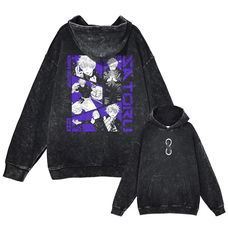 Grunge Anime Jujutsu Kaisen Hoodies