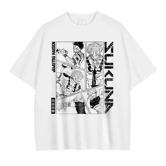 Grunge Anime Jujutsu Kaisen T-Shirts