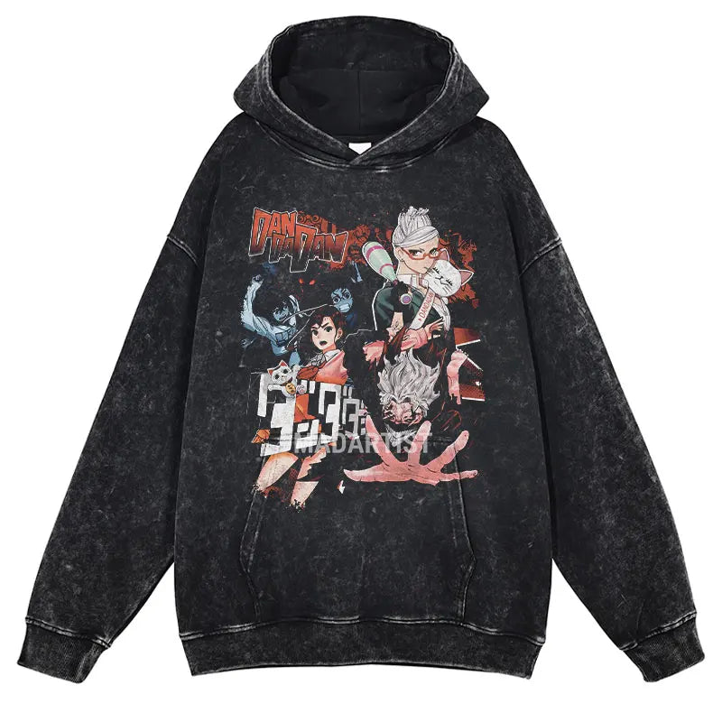 Grunge Anime Dandadan Hoodies