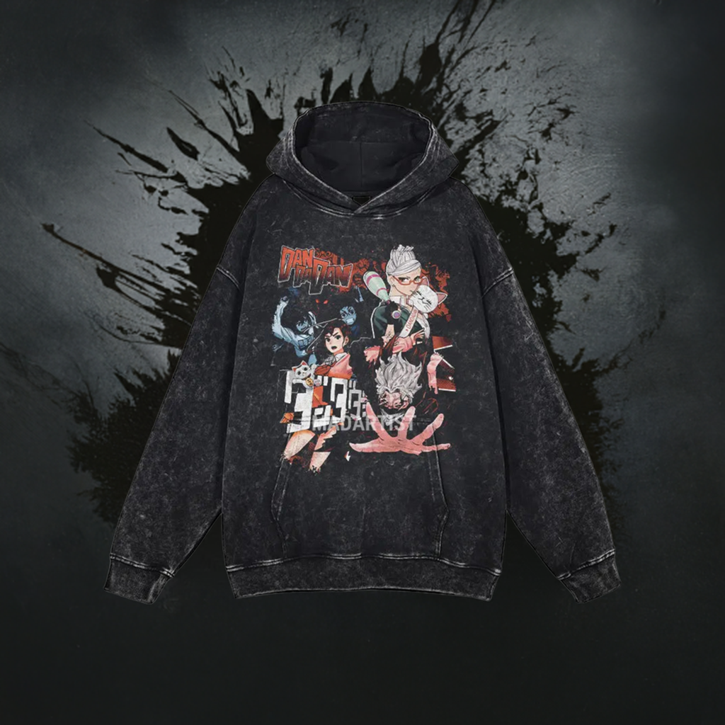 Grunge Anime Dandadan Hoodies